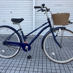 【ネット決済・配送可】【26インチ自転車】大型ヘッドライトタイプ...