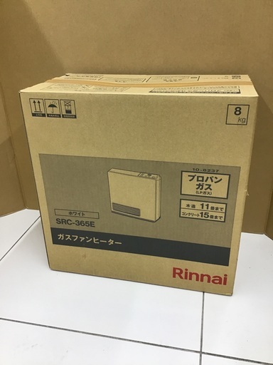 ★ツールオフ鴻巣店★【未使用品】Rinnai リンナイ ガスファンヒーター SRC-365E ※プロパンガス LPガス　※ホワイト