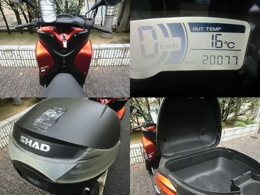 ☆普通免許仕様トリシティ125ワイドトレッド！GIVI製トップケース LED