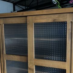 大川家具 豊田木工 カントリー家具 リビングボード スライドドア 