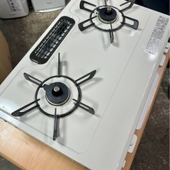 お引取り限定 美品 20年製 リンナイ 都市ガス用コンロ 2口ガステーブル RT64JHR2 ベージュ 