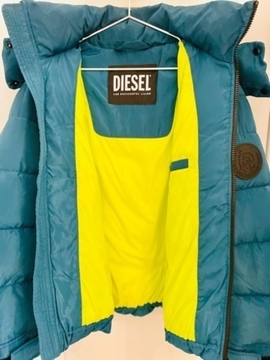 【DIESEL】ディーゼル ダウンジャケット（MEN ：L）青緑/エメラルド
