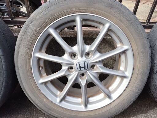 215/55R17ホンダオデッセイアブソルート純正アルミホイール付きタイヤ 
