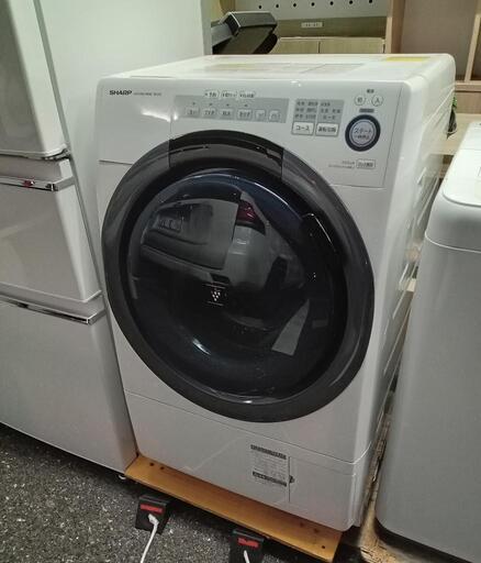 ☆【シャープ】ドラム洗濯機 洗濯7k 乾燥3.5k 2018年製［ES-S7C-WL