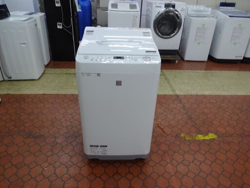 ID 028199　洗濯機　シャープ　5.5K　２０１８年製　ES-T5E5-KW