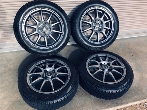 冬タイヤ 155/65R14 軽自動車コンパクトカー用アルミ付きブリヂストン