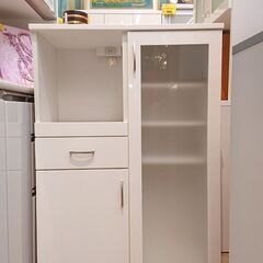 ニトリ コパン キッチンカウンター ハイタイプ 鏡面仕上げ □ 1枚扉+1