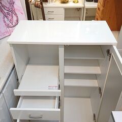 TravisJapan -untold story of LA- FC盤A ニトリ コパン キッチンカウンター ハイタイプ 鏡面仕上げ □ 1枚扉+1