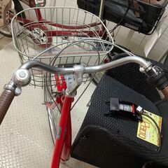 自転車 caracol 26インチ 変速あり レッド【ユーズドユーズ名古屋天白店】J2247