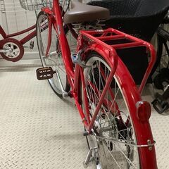 自転車 caracol 26インチ 変速あり レッド【ユーズドユーズ名古屋天白店】J2247