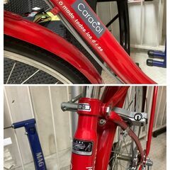 自転車 caracol 26インチ 変速あり レッド【ユーズドユーズ名古屋天白店】J2247