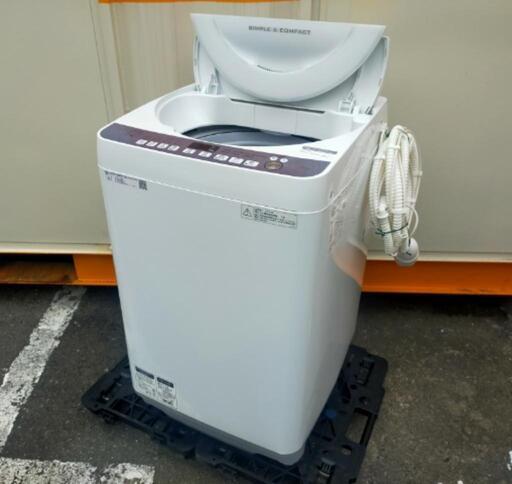 ■取引決定済■2018年製■シャープ 全自動洗濯機 7.0kg ES-T710-W（樹脂まるごと抗菌穴なし槽）