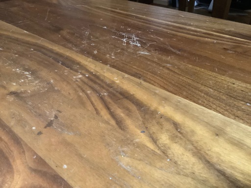 無印良品の木製テーブルベンチ