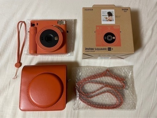 富士フィルム チェキスクエアカメラ instax SQUARE SQ1 テラコッタオレンジ