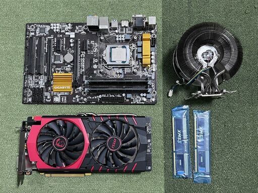 【セット】CPU + M/B + MEMORY + CPU FAN + GPU