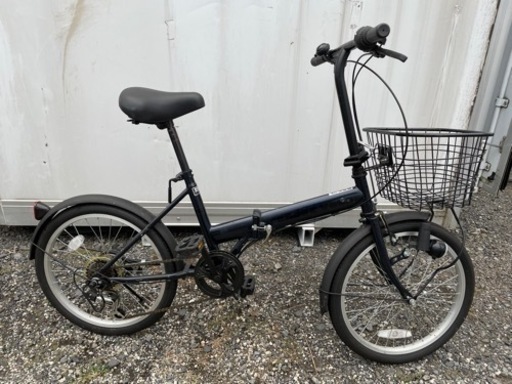 ●20インチ 折りたたみ自転車 ●6段変速　黒
