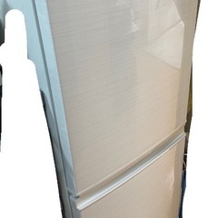 本日締め切ります(中古)SHARP 冷凍冷蔵庫 SJ-D14E-W