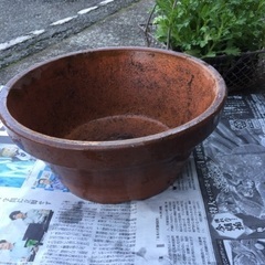 ③素焼き植木鉢😊浅型28cm
