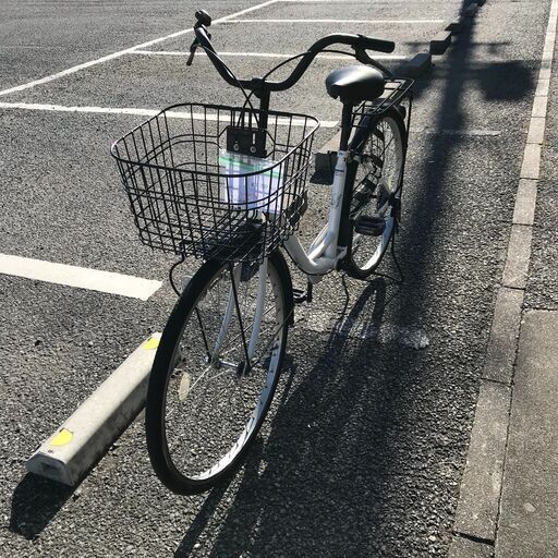 ★ジモティ割あり★  自転車 26 白 クリーニング済み KJ1049