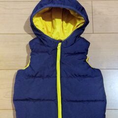 キッズ GAP ベスト ジャンパー 90 紺