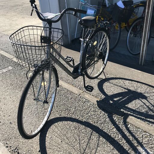 ★ジモティ割あり★  自転車 27 銀 クリーニング済み KJ1059