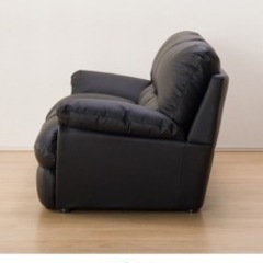 🔥ニトリ 3人用合皮ソファ(Nシールドビット3KD BK)