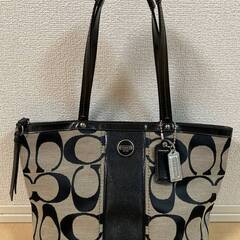 COACH コーチ　シグネチャー エナメル/キャンバス トートバ...