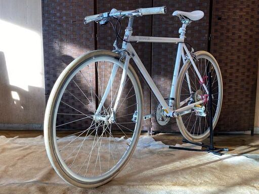 □FUJI STRATOS フジ ストラトス 8速 ホワイト クロモリ クロス