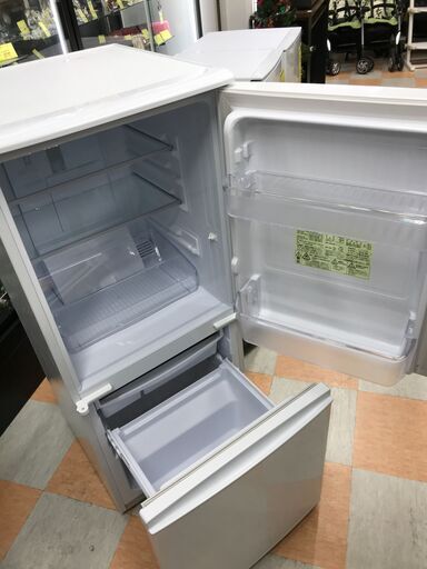 冷蔵庫 シャープ SJ-C14E-W ※動作チェック済/当店保証6ヶ月