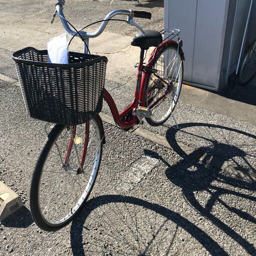 ★ジモティ割あり★  自転車 26 赤 クリーニング済み KJ1062