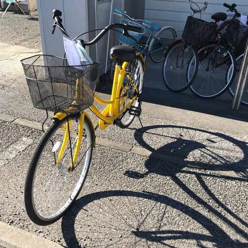 ★ジモティ割あり★  自転車 26 黄色 クリーニング済み KJ1063