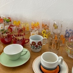 昭和レトロ グラス 容器 コップ お皿