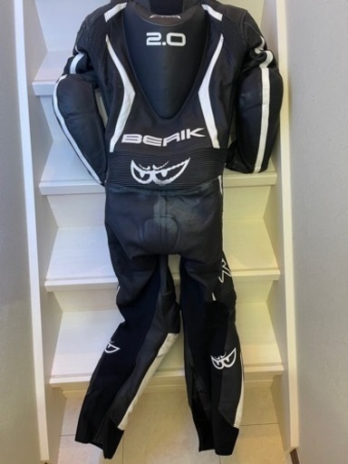 スポーツウェア BERIK Racing Suit LS1-10417-BK Black/White Berick 