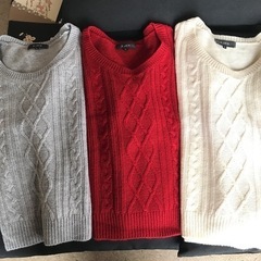 L&B 長袖セーター3枚　Mサイズ