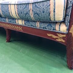 【愛品館八千代店】アンティーク調　3人掛ソファ