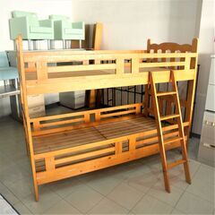 二段ベッド　木製　W2030　リユース品