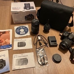 レンズ2本【備品フルセット】Canon EOS KISS X7