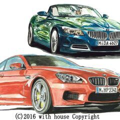 GC-165 BMW/M6/Z4 限定版画 直筆サイン有 額装済...