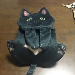 トイレホルダー 黒猫 