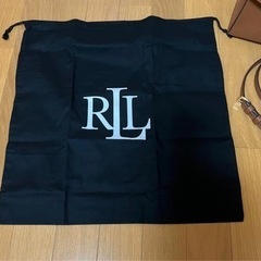 ローレンラルフローレン ペブルドレザー ミディアム Farrah サッチェル