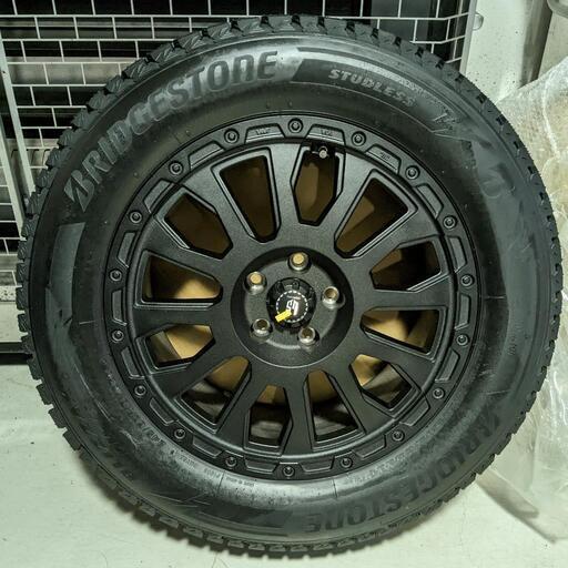 激安特価 未使用 245/60R18 4本スタッドレス&ホイールセット ブリヂストン ブリザック DM-V3 阿部商会 AVENTURA PCD 114.3 フォード エクスプローラー cx-5 cx-8 エクストレイル タイヤ、ホイール