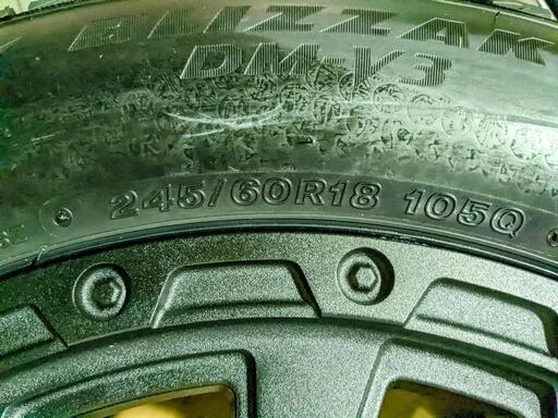 未使用 245/60R18 4本スタッドレス&ホイールセット ブリヂストン ブリザック DM-V3 阿部商会 AVENTURA PCD 114.3 フォード エクスプローラー cx-5 cx-8 エクストレイル - 売ります・あげます