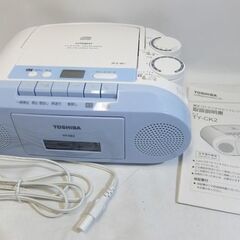 ジャンク☆東芝 TOSHIBA CDラジオカセットレコーダ…