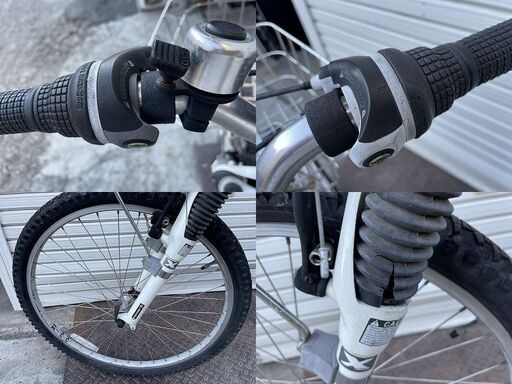 シティバイク Bridgestone X3 26インチ シルバー ギア 変速