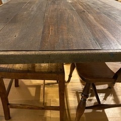 ダイニングテーブル　古材　アイアン　ビンテージ