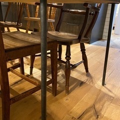 ダイニングテーブル 古材 アイアン ビンテージ