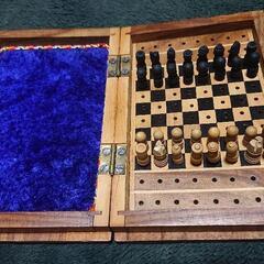 チェス 木製折り畳みタイプ