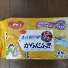 ハビナース さわやかからだふき 60枚入り