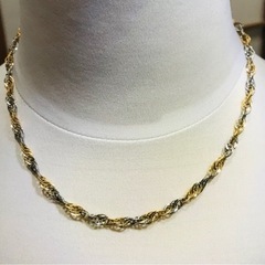 プラチナK18コンビネックレス