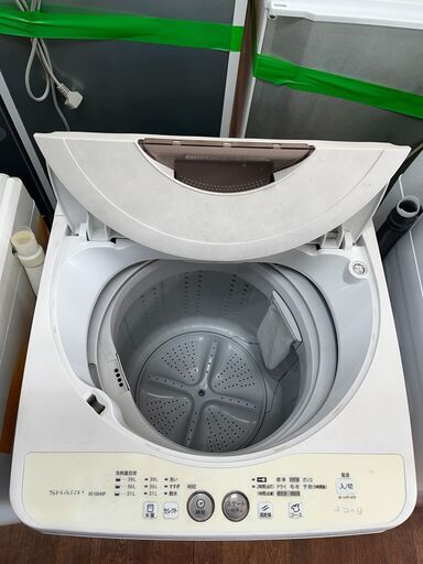 洗濯機　No.5628　シャープ　4.5kg　2015年製　ES-GE45P　【リサイクルショップどりーむ天保山店】